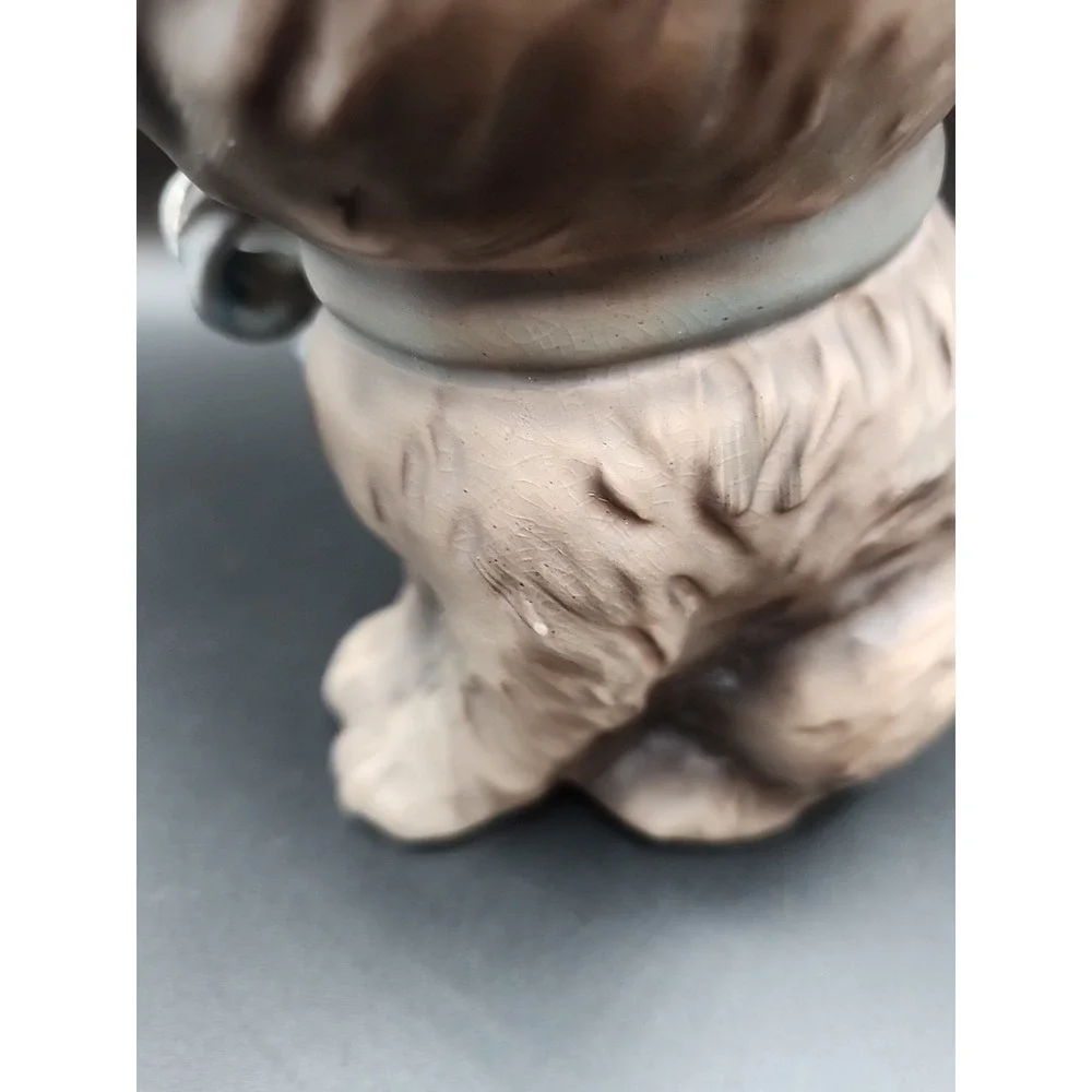 Vintage Lefton Gray Kitten‎ Cat Ceramic Bank #1565